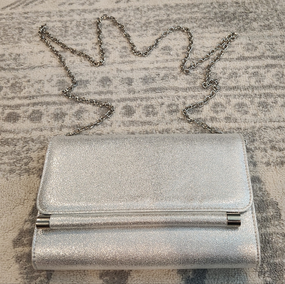 Kate Landry Silver Evening Bag